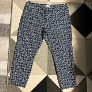 Merona Geometric Print Cropped Pants Women's Size 14